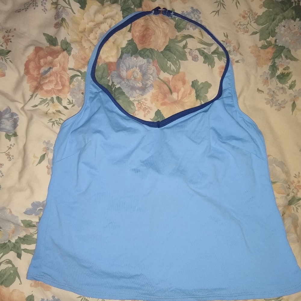 EUC Lands End Swim Top Size 12